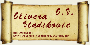 Olivera Vladiković vizit kartica